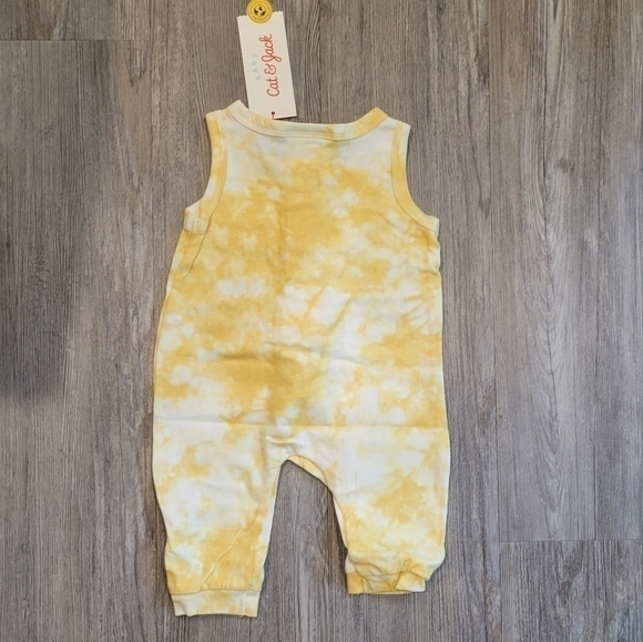 Newborn Baby Tie-Dye Henley Romper - Cat & Jack - Picture 5 of 6